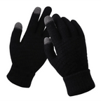 Women Winter Modern Touchscreen Gloves Thicken Warm Knitted Stretch One Size Gloves Full Finger Outdoor Skiing Gloves