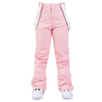 Windproof Waterproof Ski Pants with Detachable Elastic Waist